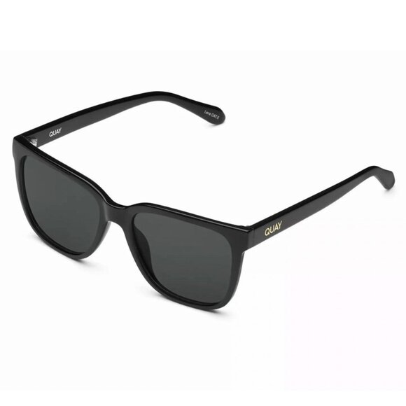 QUAY Women's Wired Oversized RX QT-000818 Black / Smoke Tinted Sunglasses